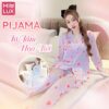 Đồ bộ Pijama nữ lụa tơ tầm họa tiết